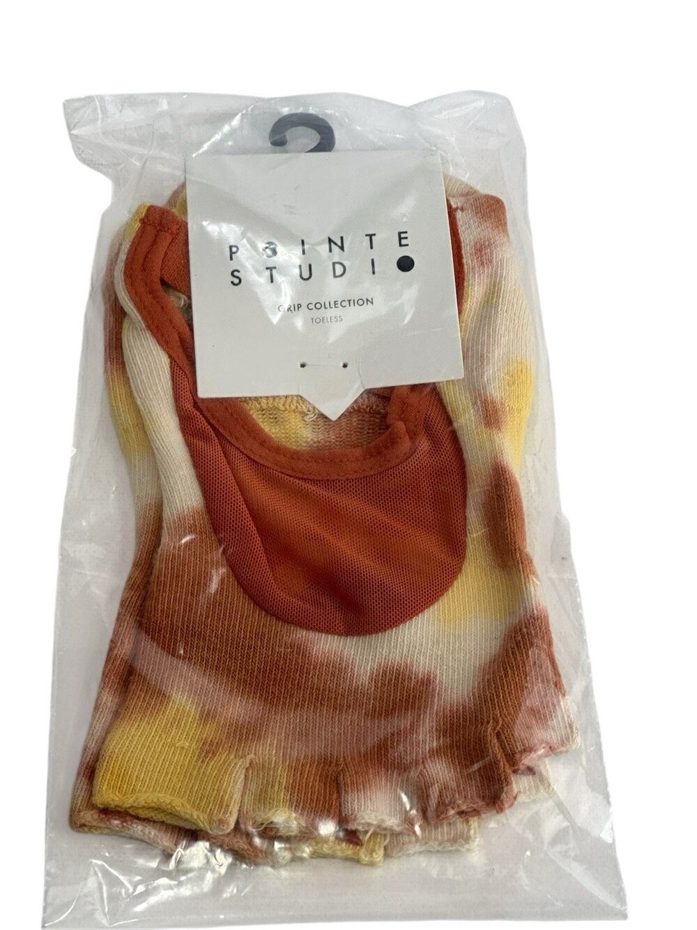 pointe studio grip collection Jamie toeless brown Spice socks Size S/M